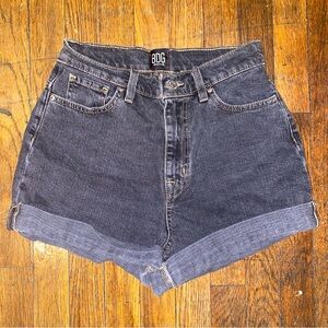 Urban Outfitters mom high rise denim shorts in dark wash